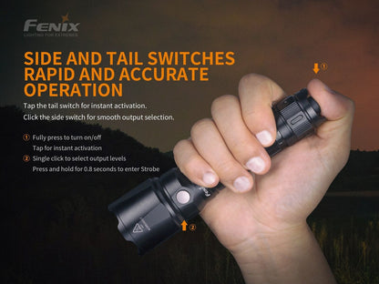 New Fenix TK22 V2.0 1600 Lumens LED Flashlight Torch