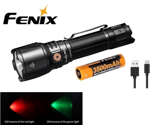 New Fenix TK26R ( White + Red + Green LED ) 1500 Lumens LED Flashlight Torch