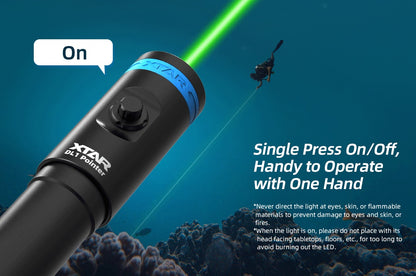 New XTAR Pointer DL1 50m Diving Light Flashlight Torch