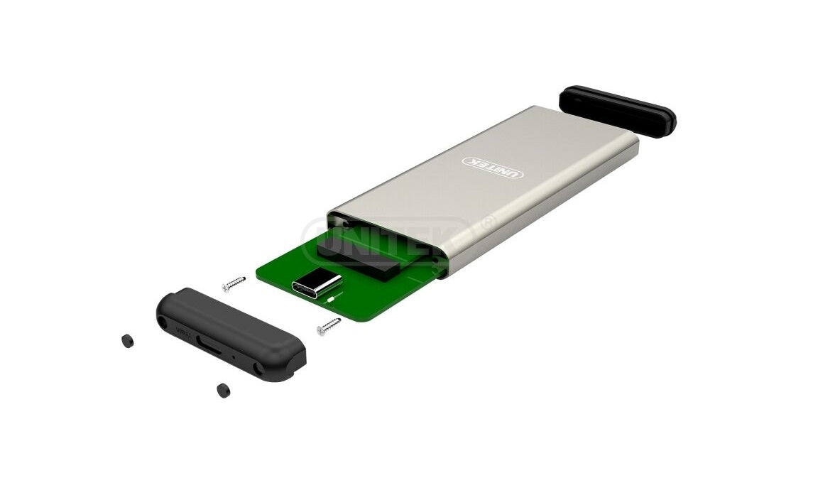 New Unitek Y-3365 USB-C 3.1 M.2 NGFF SATA SSD External Case Enclosure