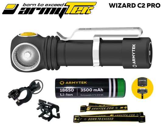 New Armytek Wizard C2 Pro (Warm) Magnet USB Charge 2330Lumens Headlight Headlamp