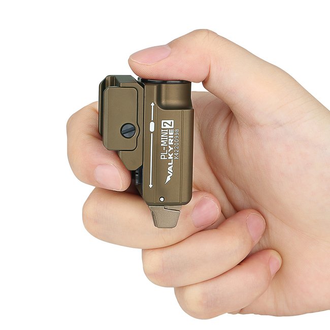 New Olight PL-MINI 2 Desert Tan USB Charge Tactical 600 Lumens Flashlight Torch