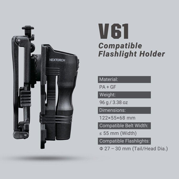 New Nextorch V61 360 Degree Rotation Quick Draw Holster Flashlight Holster