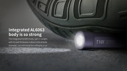 New XTAR T1-UV USB Charge 500 Lumens 365nm UV LED Flashlight Torch