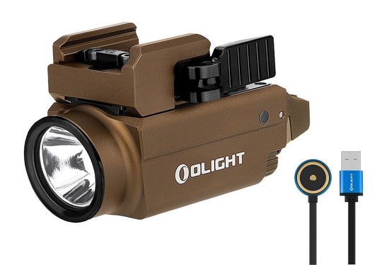 New Olight Baldr S ( Desert Tan ) USB Charger 800 Lumens Flashlight Torch