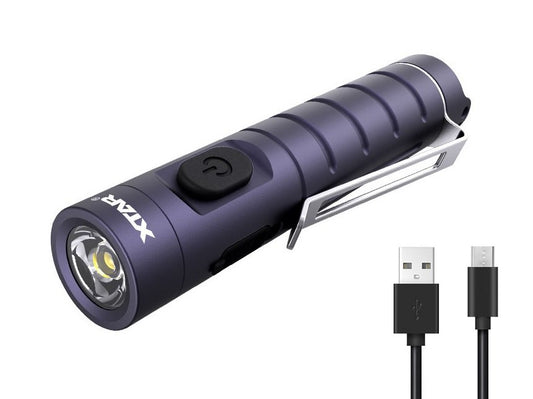 New XTAR T2 USB Charge 650 Lumens LED Flashlight Torch