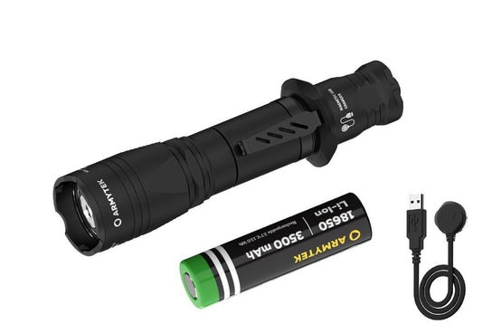 New Armytek Dobermann Pro (White) Magnet USB 1500 Lumens LED Flashlight Torch