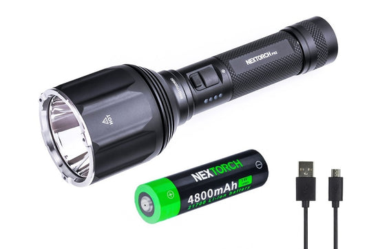 New NexTorch P82 USB Charge 1200Lumens LED Flashlight Torch (With Battery)