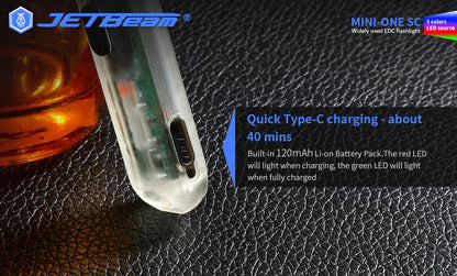 New Jetbeam MINI ONE SC USB Charge 400 Lumens LED Flashlight Torch