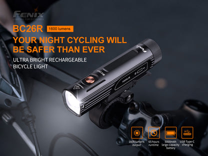New Fenix BC26R USB Charge 1600 Lumens LED Bike Bicycle Light
