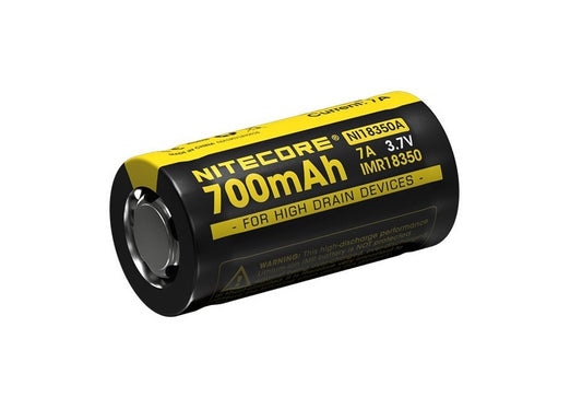 New Nitecore NI18350A IMR 18350 700mAh 3.7V Rechargeable Battery Cell