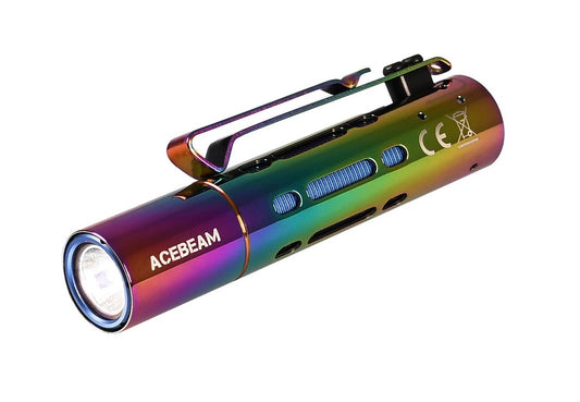 New AceBeam Rider RX ( Rainbow ) 650 Lumens LED Flashlight Torch (NO Battery)
