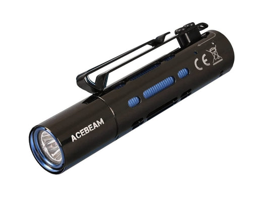 New AceBeam Rider RX ( Sophisto Grey ) 650 Lumens LED Flashlight (NO Battery)