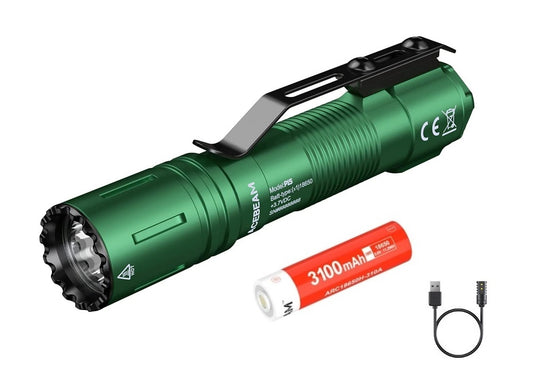 New AceBeam P15 EDC ( Green ) USB Charge 1700 Lumens LED Flashlight Torch