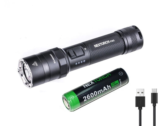 New Nextorch P83 USB Charge 1300 Lumens LED Flashlight Torch
