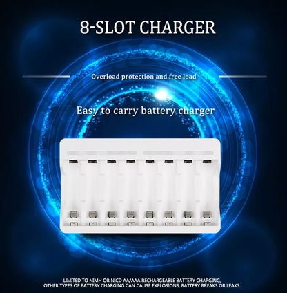 New Beston BST-C9010 8 Channel USB Ni-MH Smart Battery Charger