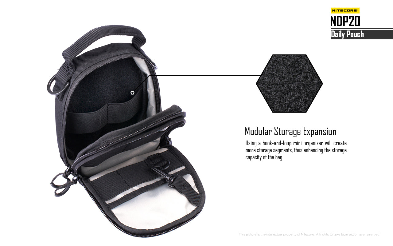 New Nitecore NDP20 Multi-Purpose Utility Pouch Nylon Fabric Bag