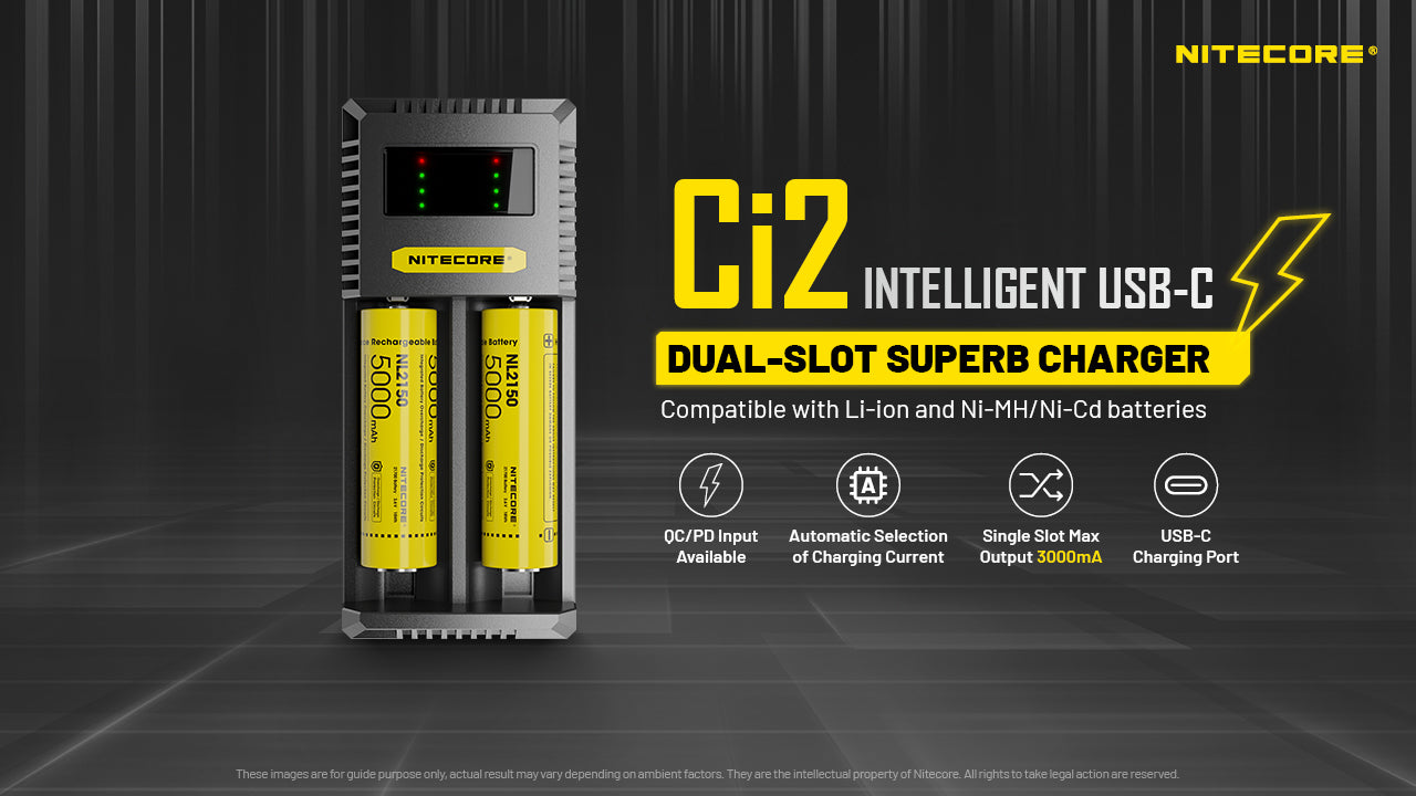 New Nitecore Ci2 USB Battery Charger