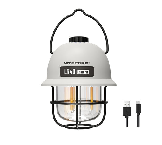 New Nitecore LR40 ( White ) USB Charge 100 Lumens Camping Light