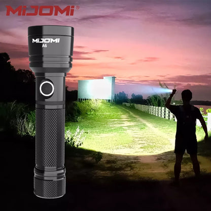New Mijomi A6 USB Charge 1000 Lumens LED Flashlight Torch