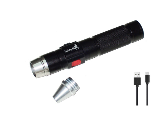 New UltraFire UF-4 USB Charge 4 Color LED Flashlight Torch ( For Gemstone )