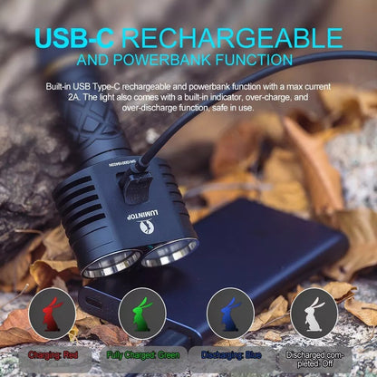 New Lumintop Thor 4 USB Charge 2800 Lumens LEP + LED Flashlight Torch