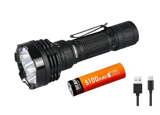 New AceBeam P18 DEFENDER USB Charge 5000 Lumens LED Flashlight Torch