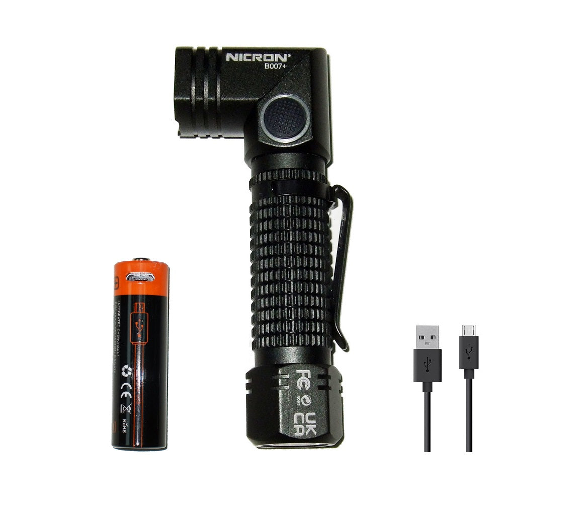 New Nicron B007+ USB Charge 780 Lumens LED Flashlight Torch