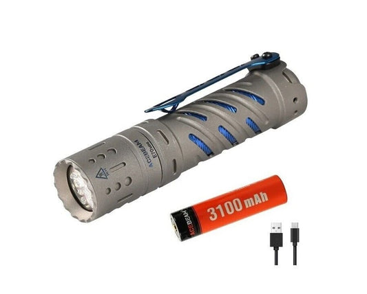 New AceBeam E70 mini Ti USB Charge 1500 Lumens LED Flashlight Torch