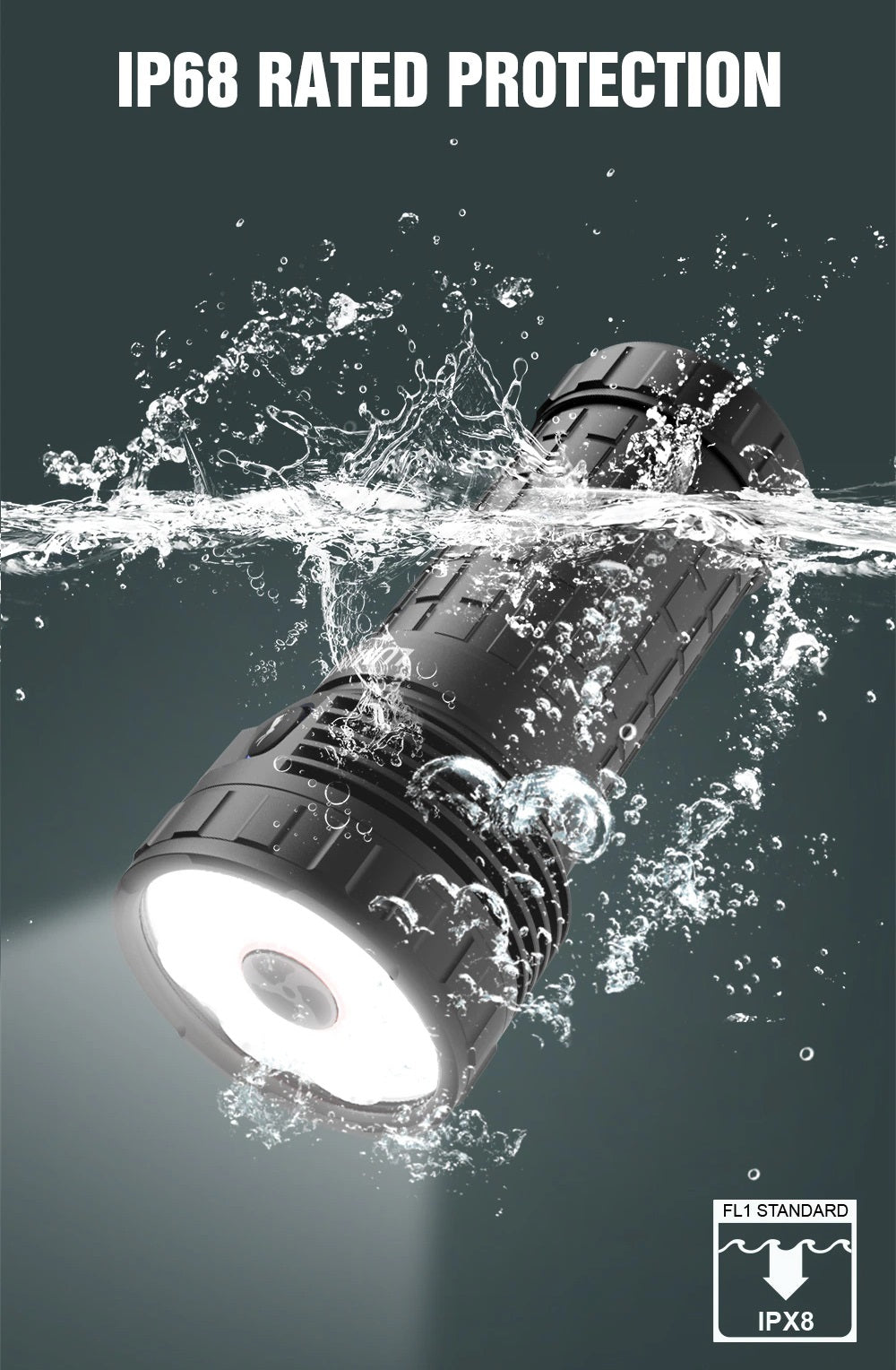 New Lumintop Mach USB Charge 26000 Lumens LED Flashlight Torch