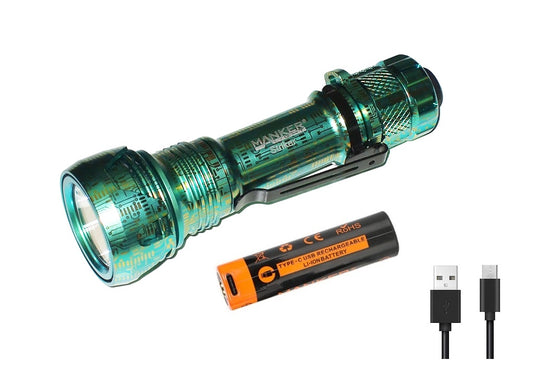 New Manker Striker Titanium Limited ( Green ) 2300 Lumens LED Flashlight Torch