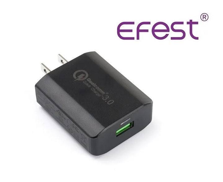New Efest QC 3.0 USB Quick Charger US Plug Wall Plug Adapter