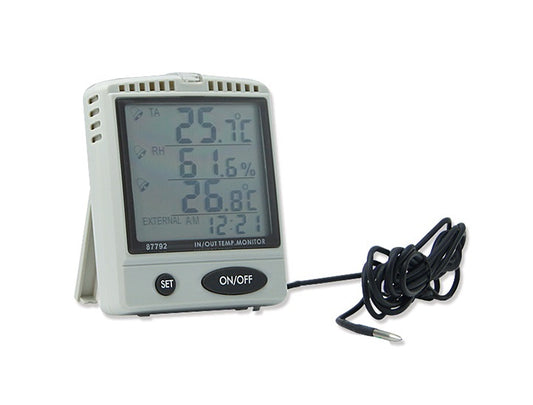 New AZ 87792 Desktop Dual Temperature Hygrometer Humidity Monitor