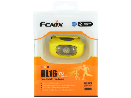 New Fenix HL16 ( Yellow ) 70 Lumens LED Headlight Headlamp