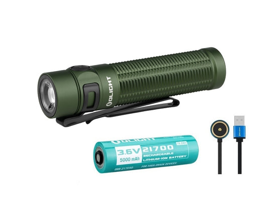 New Olight Baton 3 Pro Max OD Green USB Charge 2500 Lumens LED Flashlight Torch