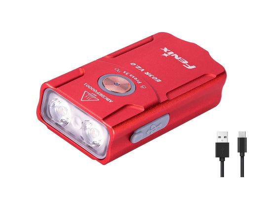 New Fenix E03R V2.0 ( Rose Red ) USB Charge 500 Lumens LED Flashlight Torch