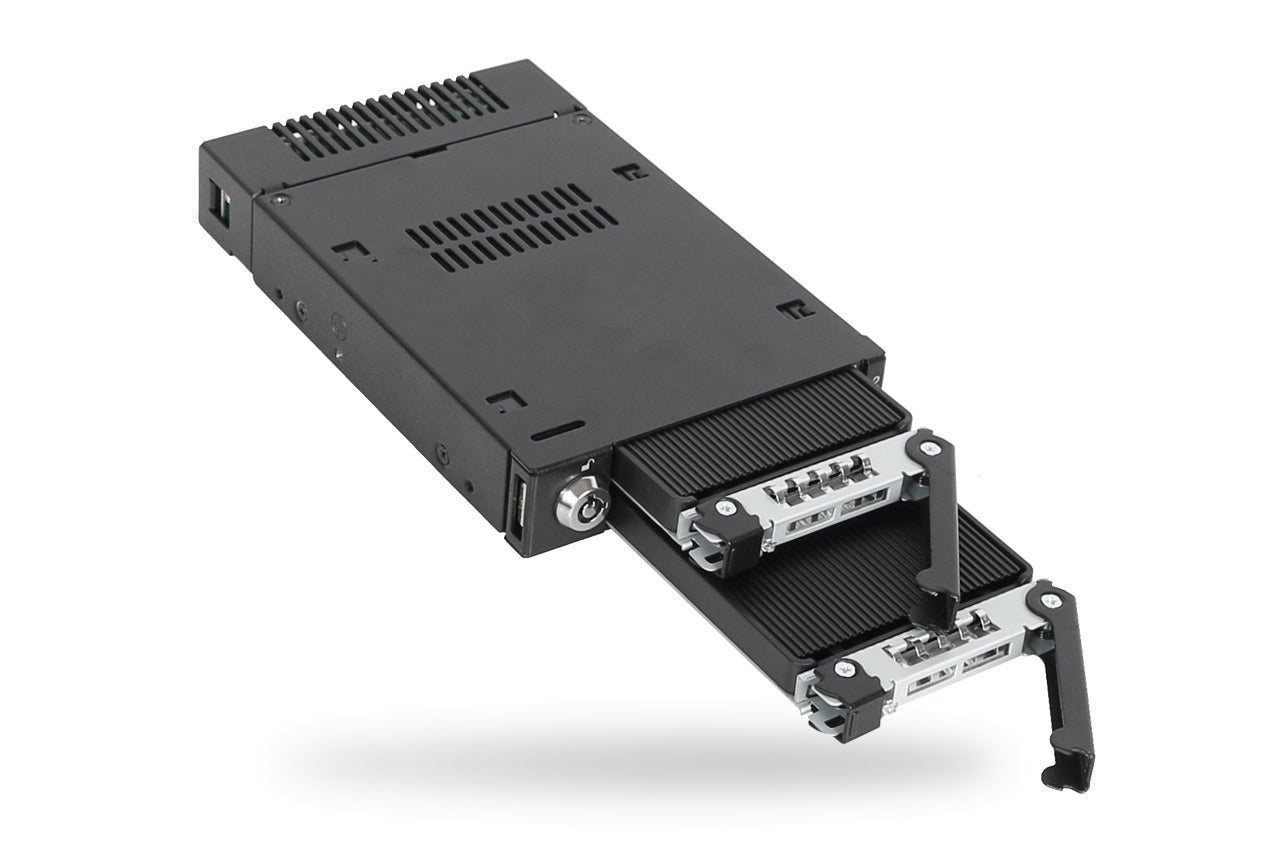 New ICY Dock MB834MK-B V2 2Bay M.2 NVMe SSD PCIe 4.0 Mobile Rack Enclosure