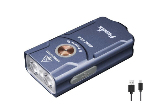 New Fenix E03R V2.0 ( Blue ) USB Charge 500 Lumens LED Flashlight Torch