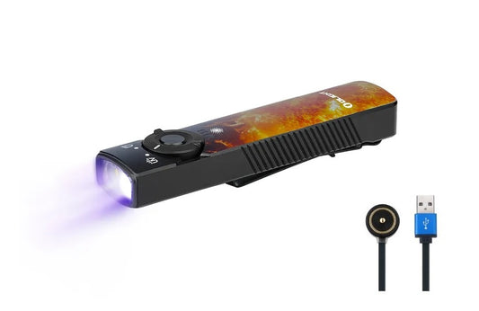 New Olight Arkfeld UV Sunburst USB Charge 1000 lms 365nm UV LED Flashlight Torch