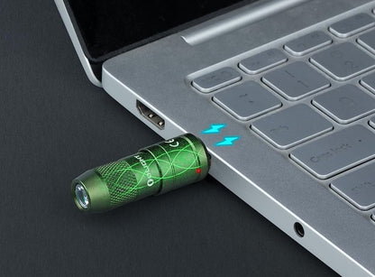 New Olight imini 2 ( Black ) USB Charge 50 Lumens Keychain LED Flashlight Torch