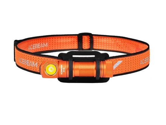 New AceBeam H16 Orange 650 Lumens LED Headlight Headlamp ( NO Battery )