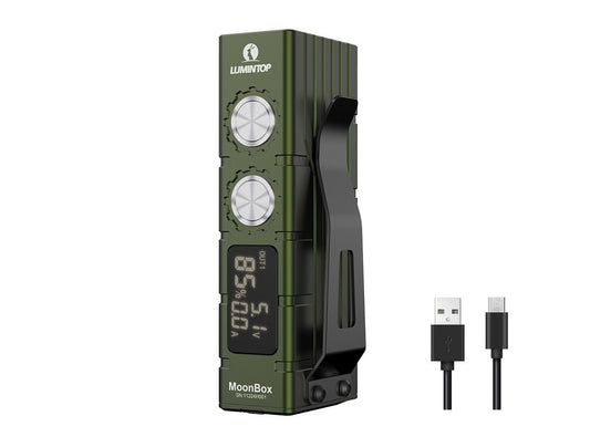 New Lumintop MoonBox Green USB Charge 12000 Lumens Flashlight Torch