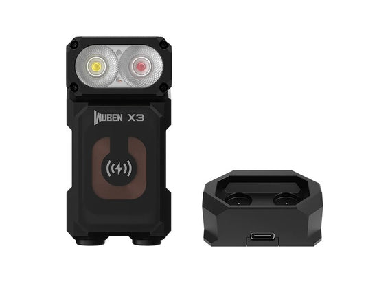 New Wuben X3 Black USB Charge 700 Lumens LED Flashlight Torch