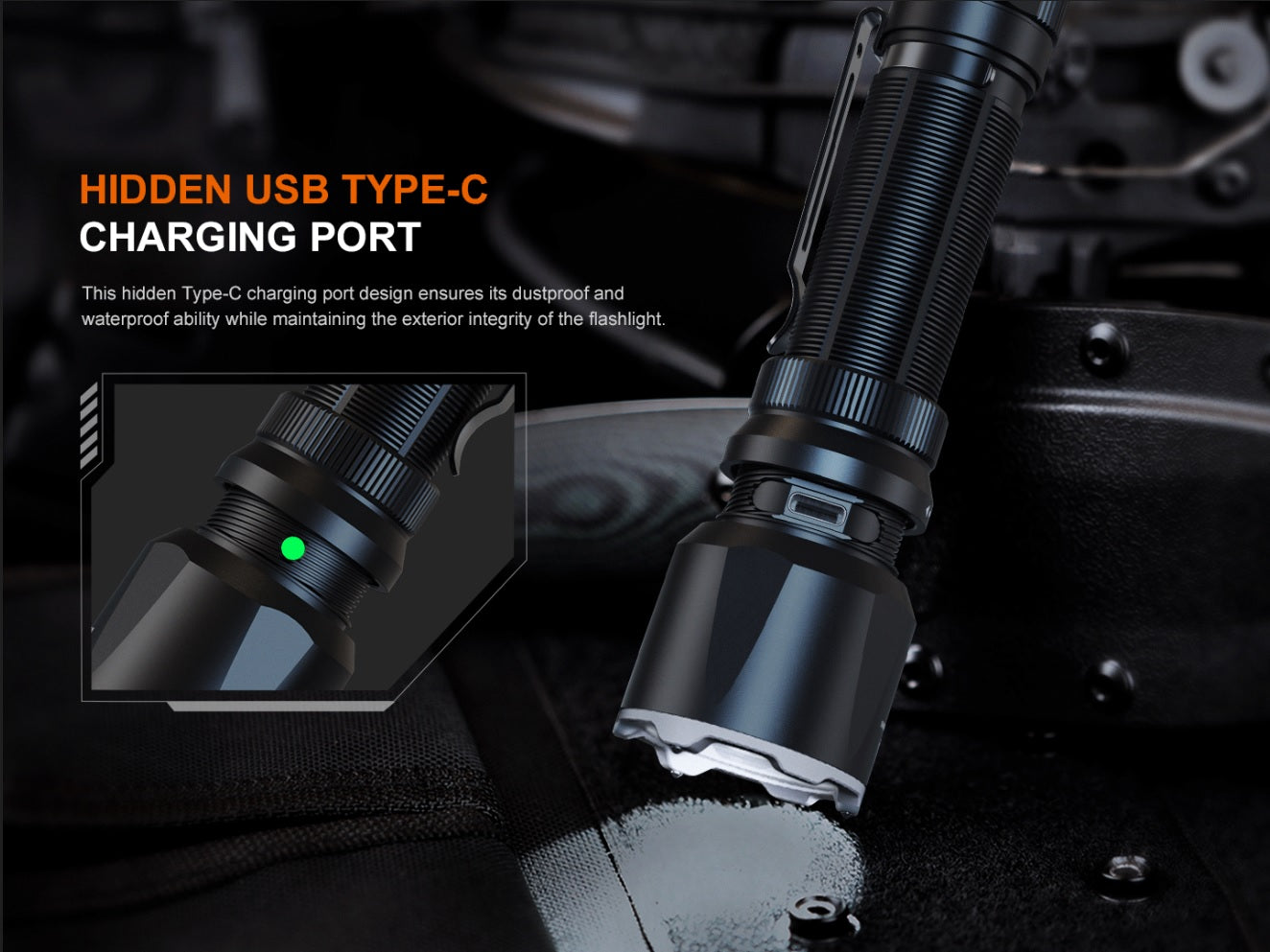 New Fenix TK22R USB Charge 3200 Lumens LED Flashlight Torch