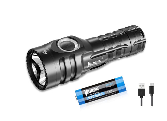 New Wuben E6 USB Charge 900 Lumens LED Flashlight Torch