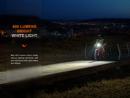 New Fenix BC15R USB Charge 400 Lumens LED Bike Bicycle Light