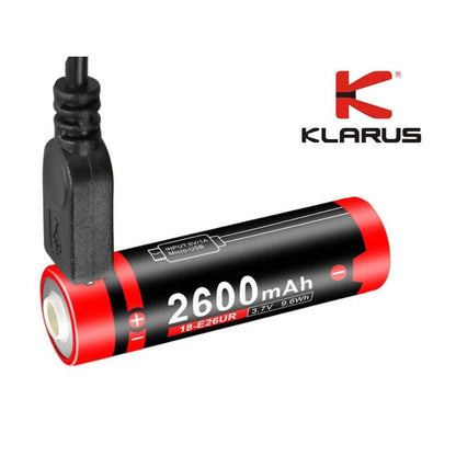 New Klarus 18-E26UR 3.7V USB Customized Battery Cell ( For Klarus E1 )
