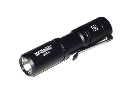 New Manker E05 II AL Black (CW) 1300 Lumens LED Flashlight Torch (NO Battery)