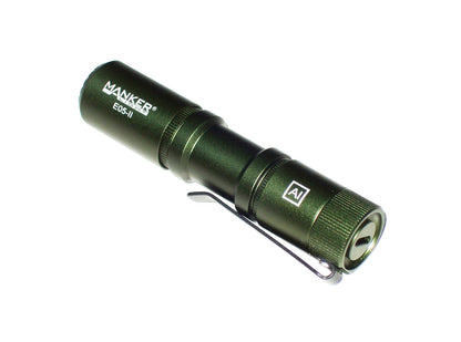 New Manker E05 II AL Green (CW) 1300 Lumens LED Flashlight Torch (NO Battery)