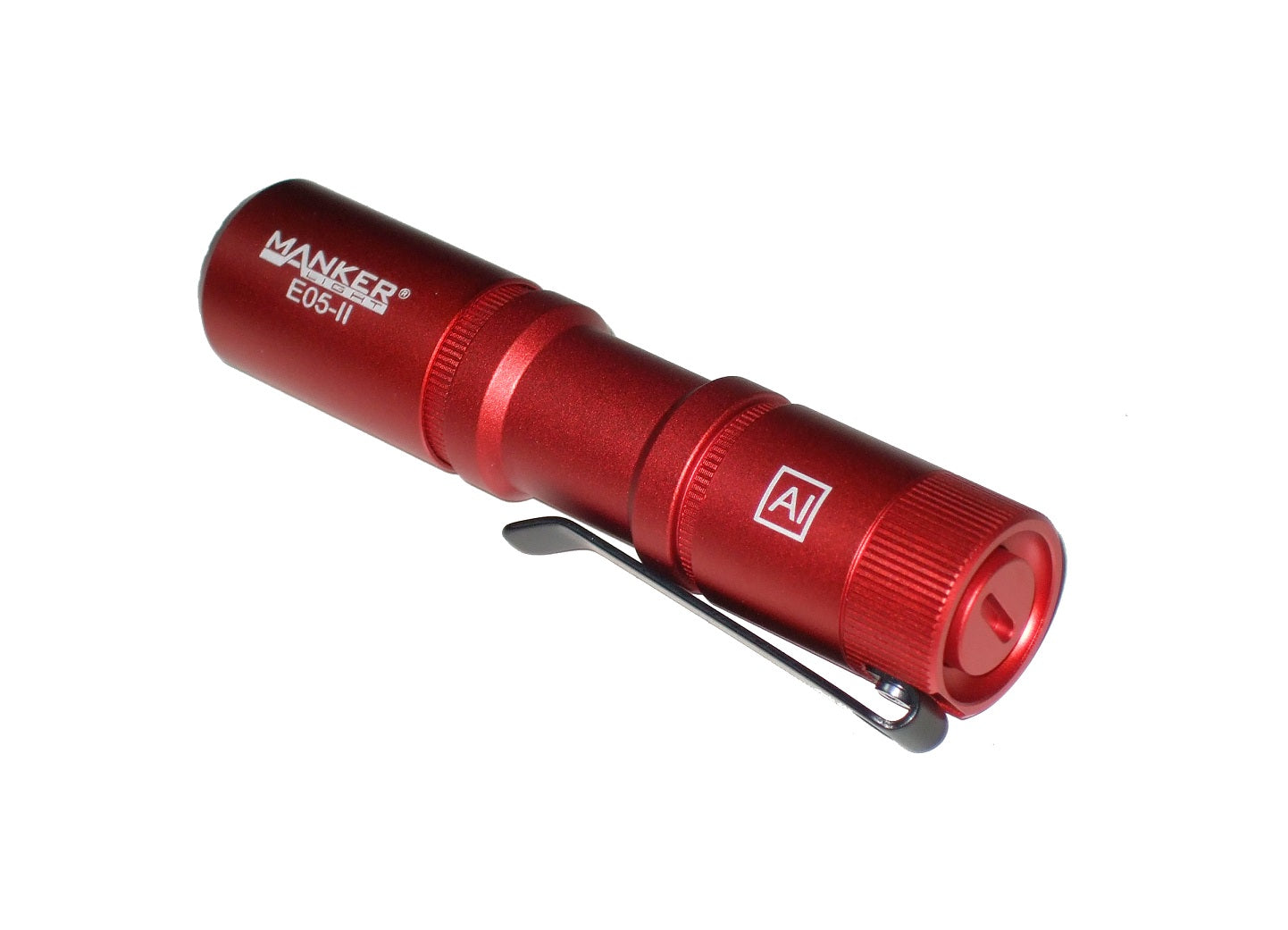 New Manker E05 II AL Red (CW) USB Charge 1300 Lumens LED Flashlight Torch